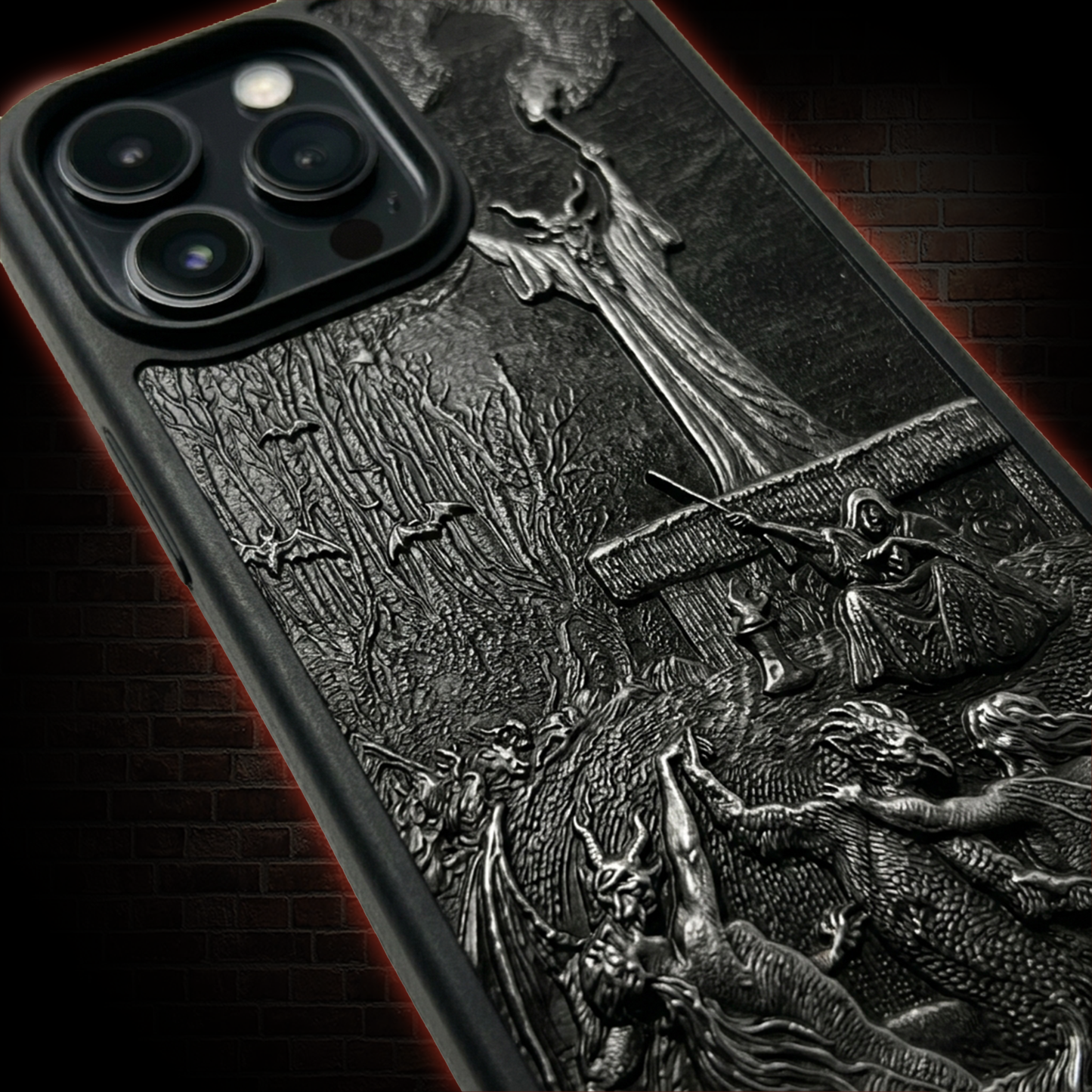 Witches Sabbath 3D Acrylic Relief Phone Case