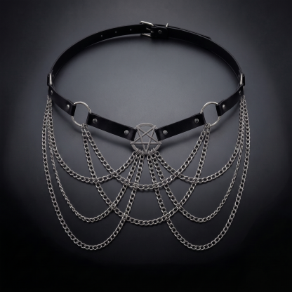 Fashion PU Leather Waist Chain Belt
