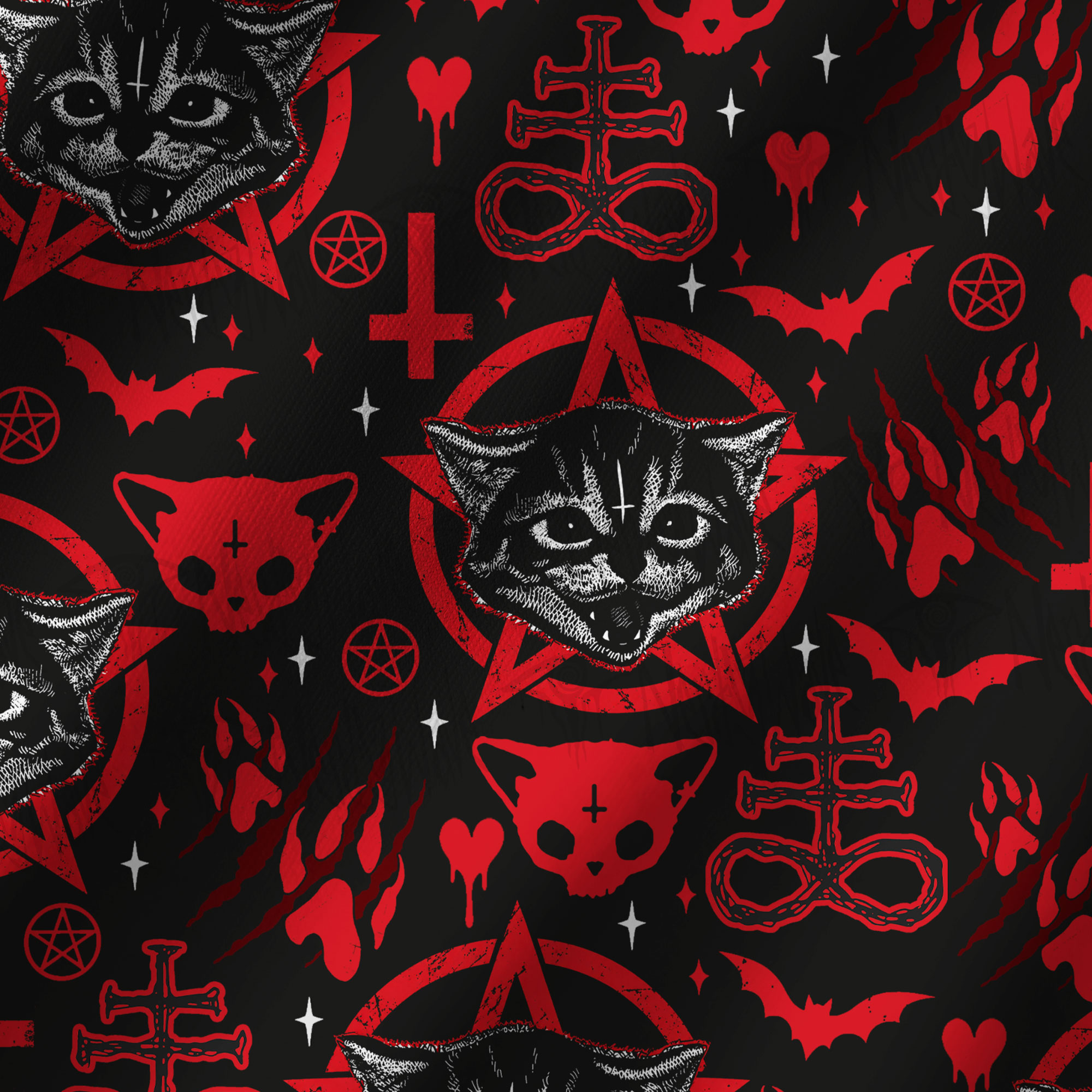 Evil Cats Yoga Shorts