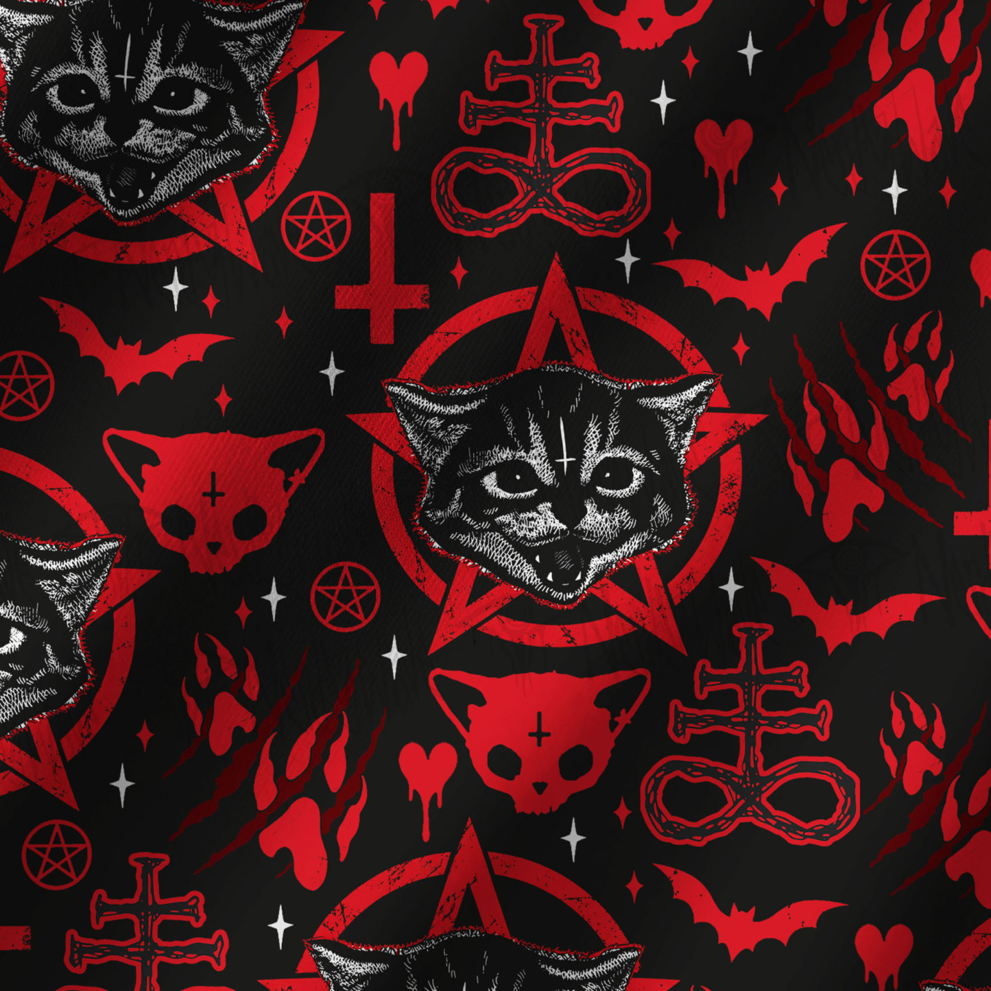 Evil Cats Yoga Shorts