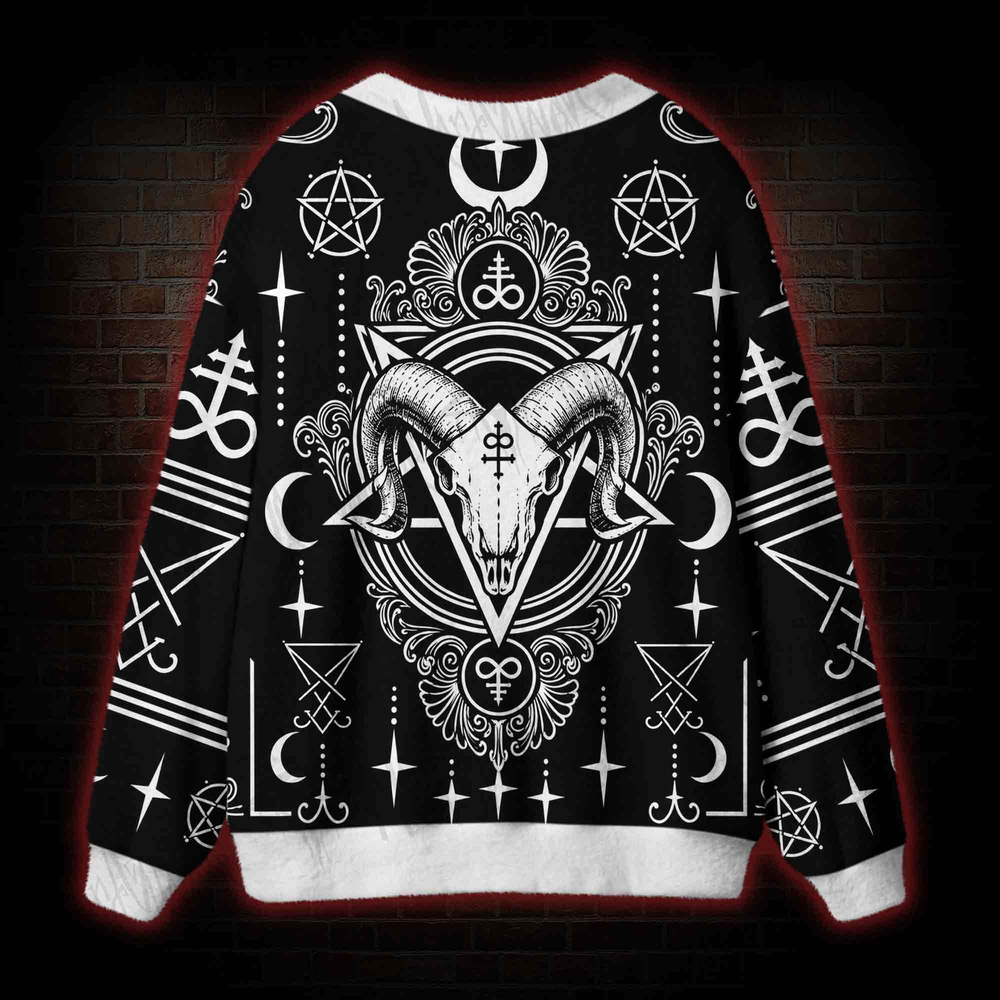 Baphomet Cardigan Sweater