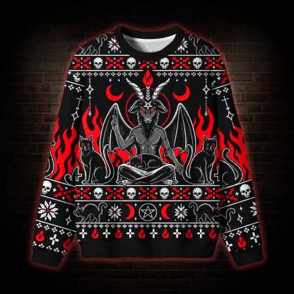 Baphomet Occult Ritual Ugly Sweatshirts