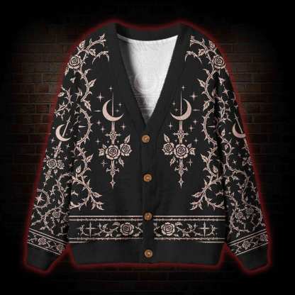 The Death Tarot Card Cardigan Sweater
