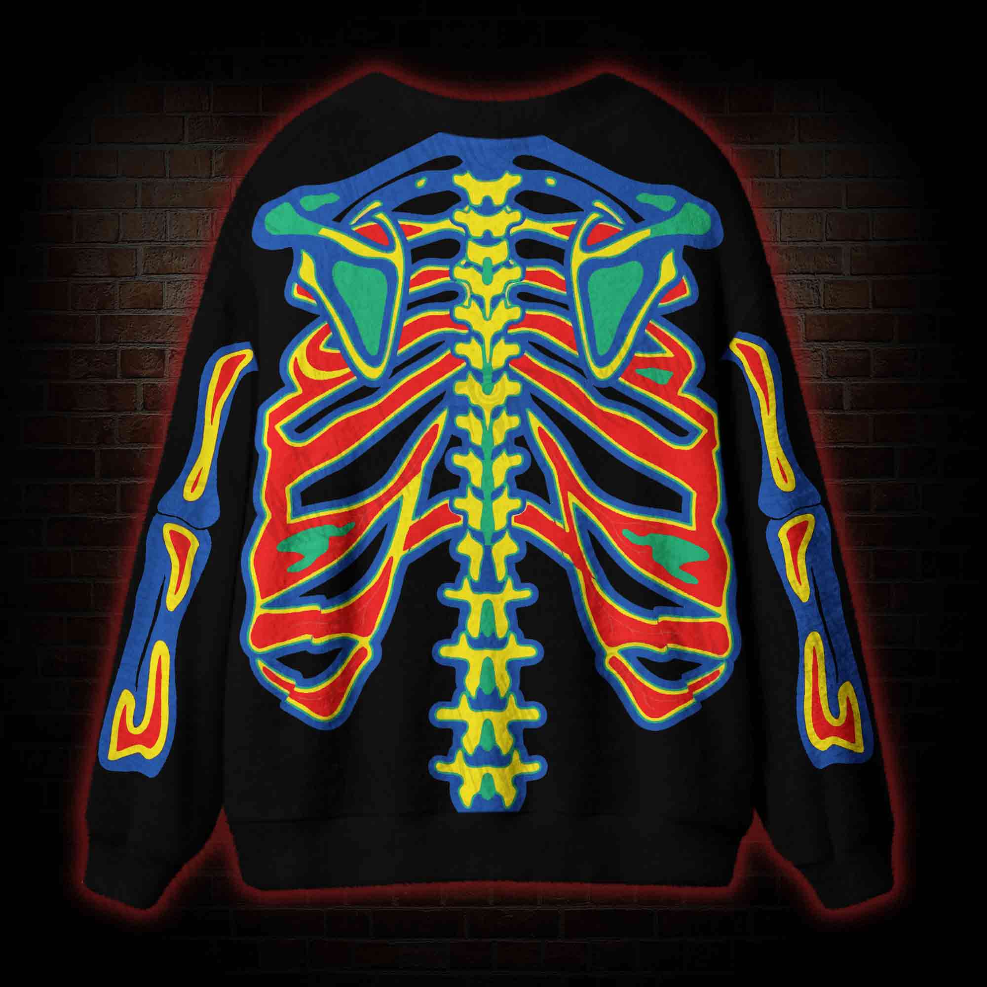 Vintage Thermal Ribcage Cardigan Sweater