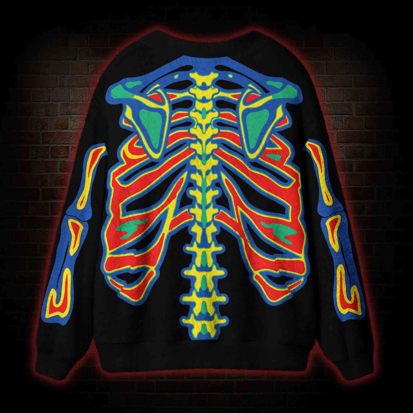 Vintage Thermal Ribcage Cardigan Sweater