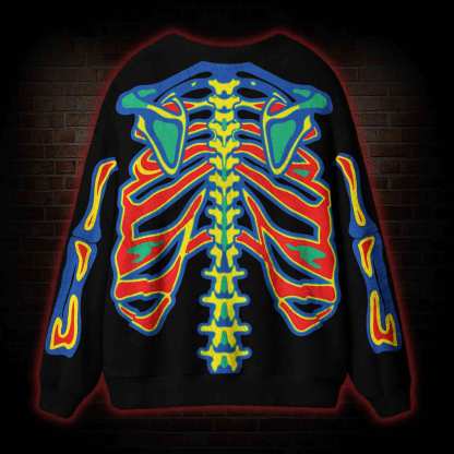 Vintage Thermal Ribcage Cardigan Sweater