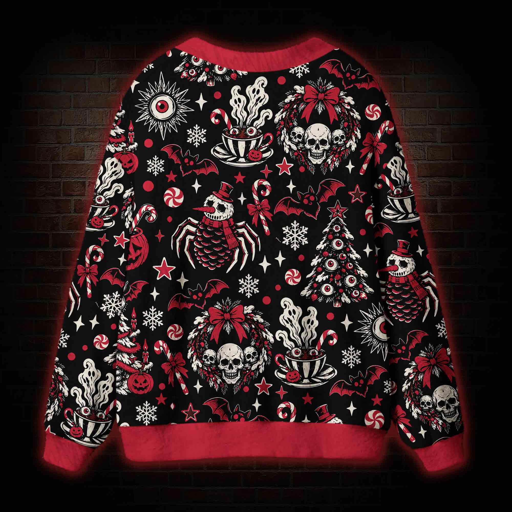 Dark Christmas Cardigan Sweater