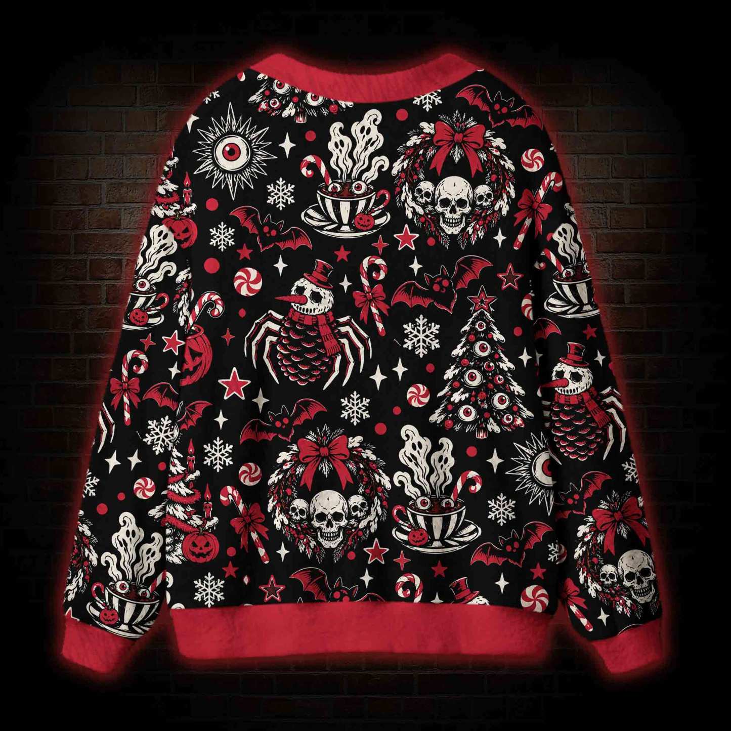 Dark Christmas Cardigan Sweater