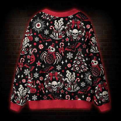 Dark Christmas Cardigan Sweater