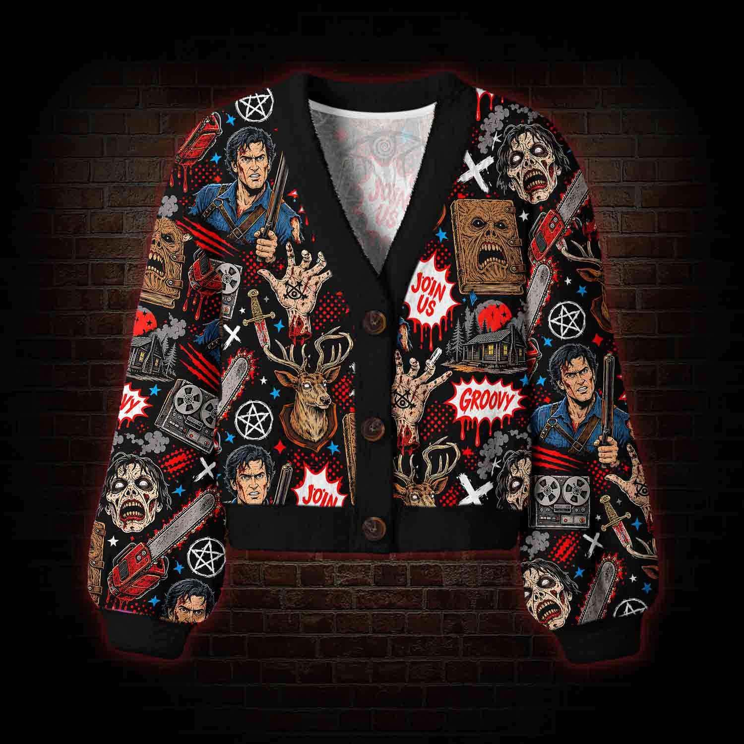 Groovy Dead Women's Cardigan Sweater
