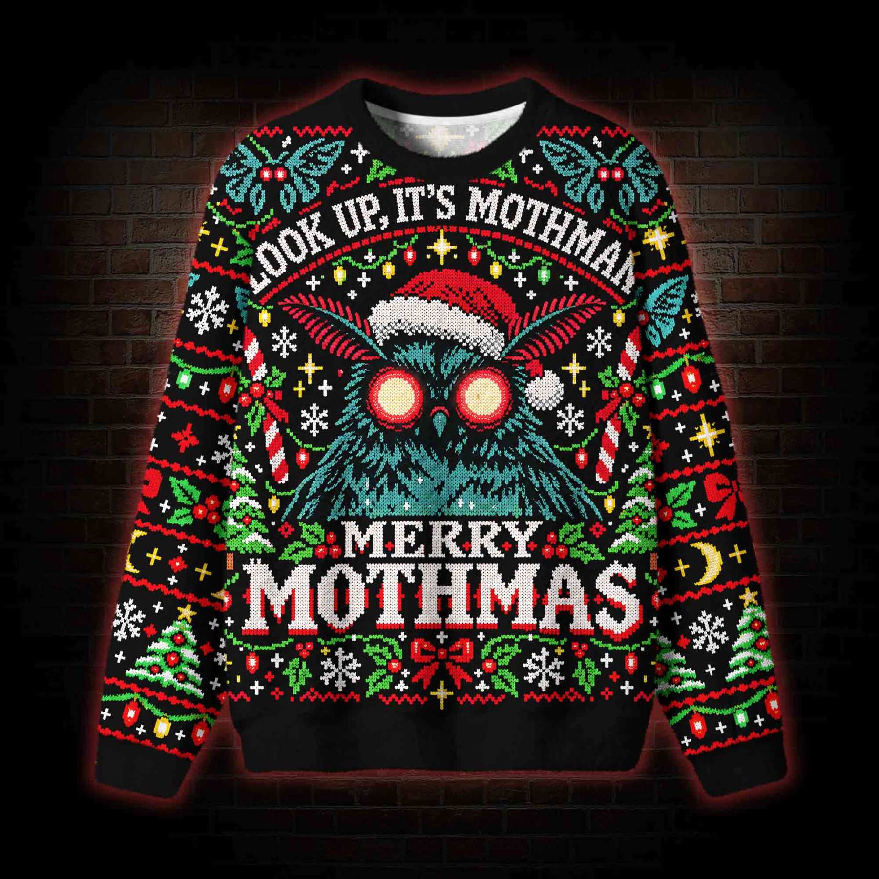 Look Up, It's Mothman Ugly Sweatshirts