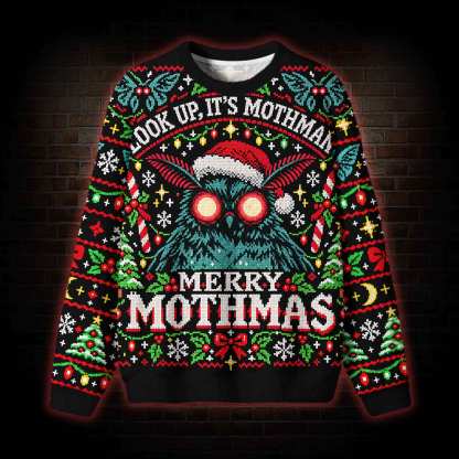 Look Up, It's Mothman Ugly Sweatshirts