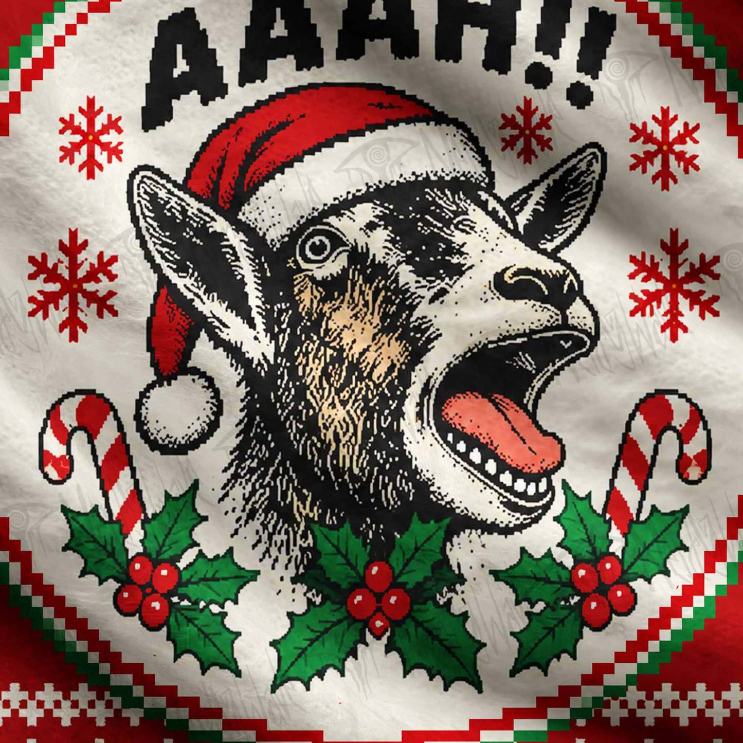The Screaming Goat Christmas Ugly Sweatshirts