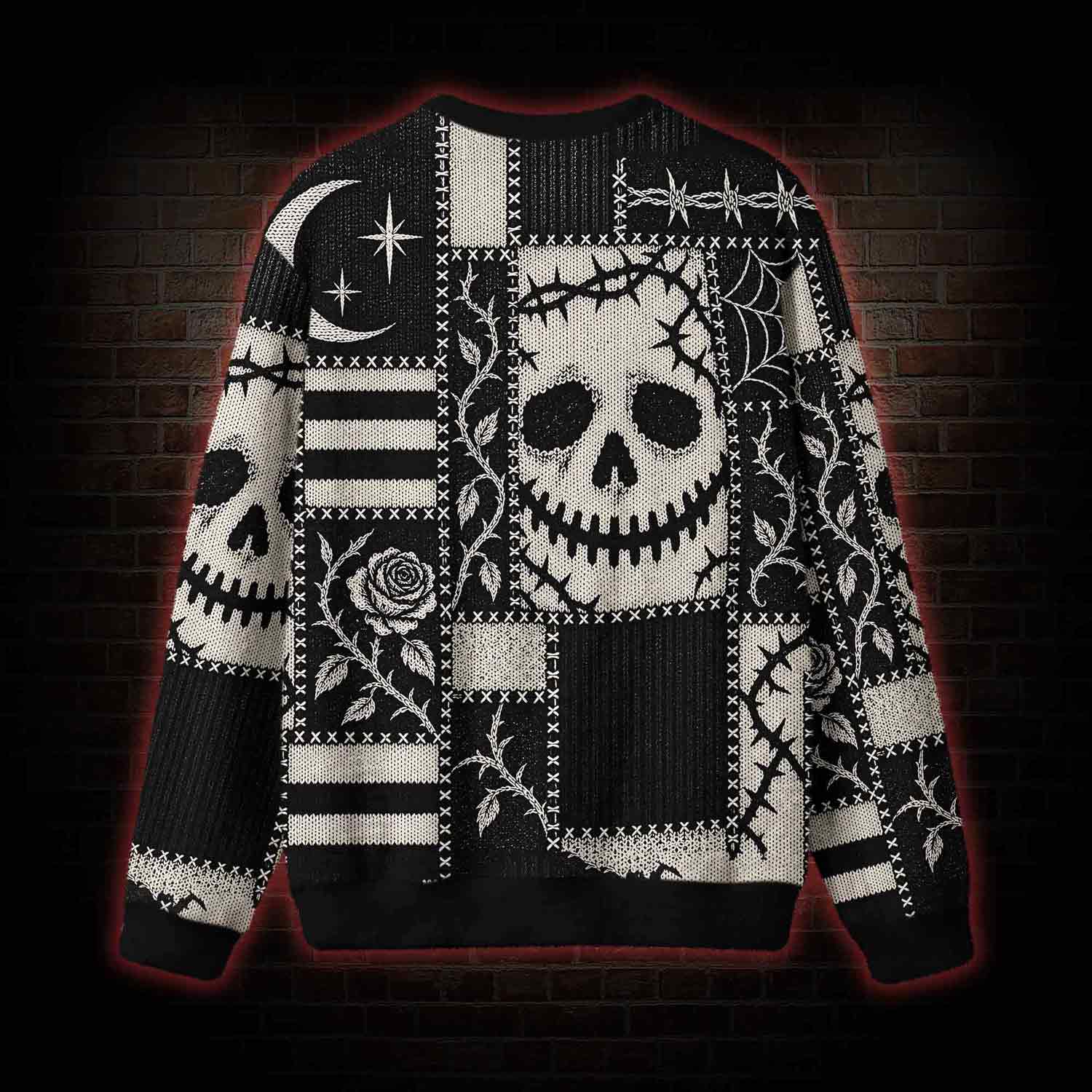 Patchwork Skull Ugly Sweatshirts