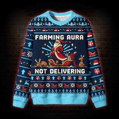 Farming Aura No Delivery Ugly Sweatshirts