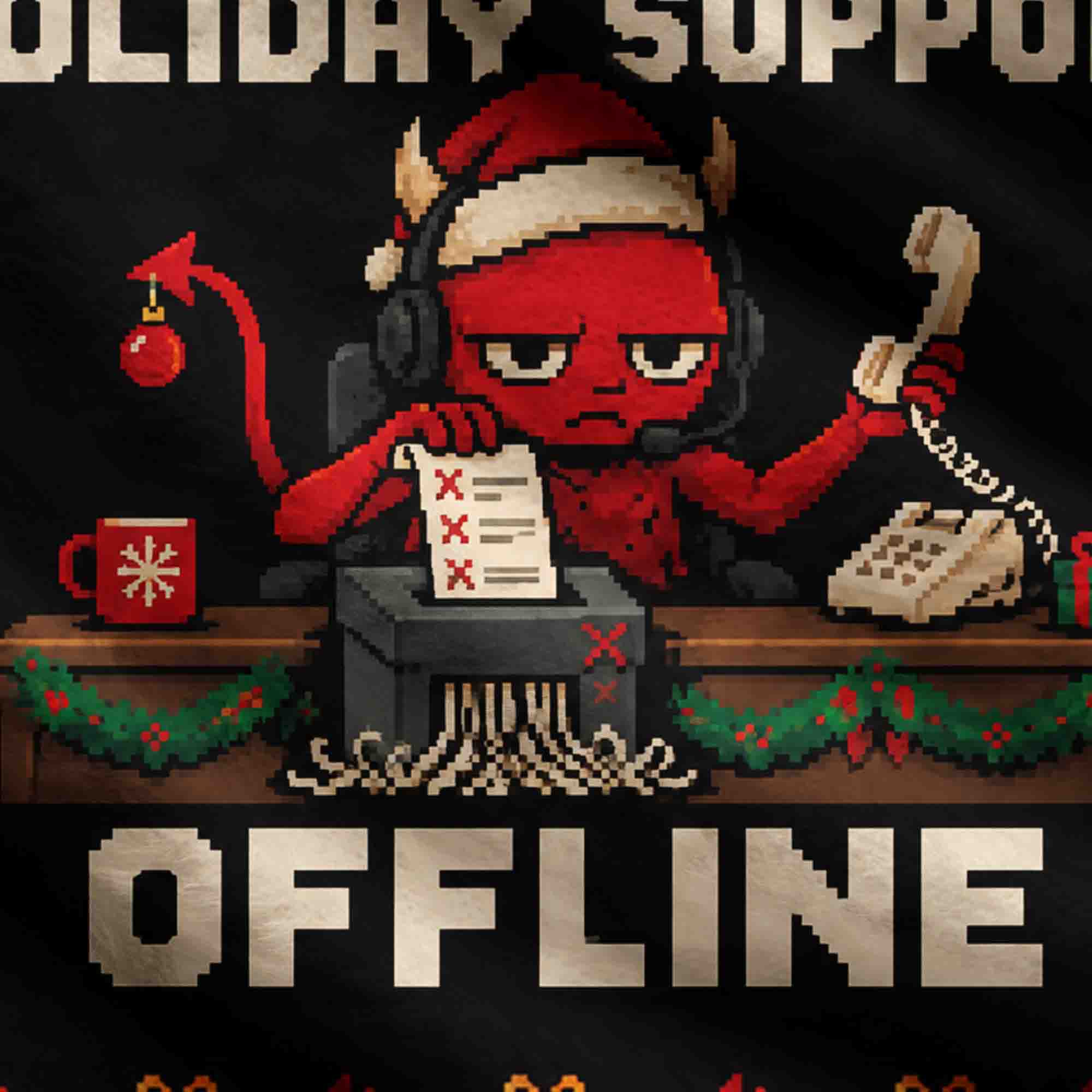 Holiday Support Offline Ugly Sweatshirts