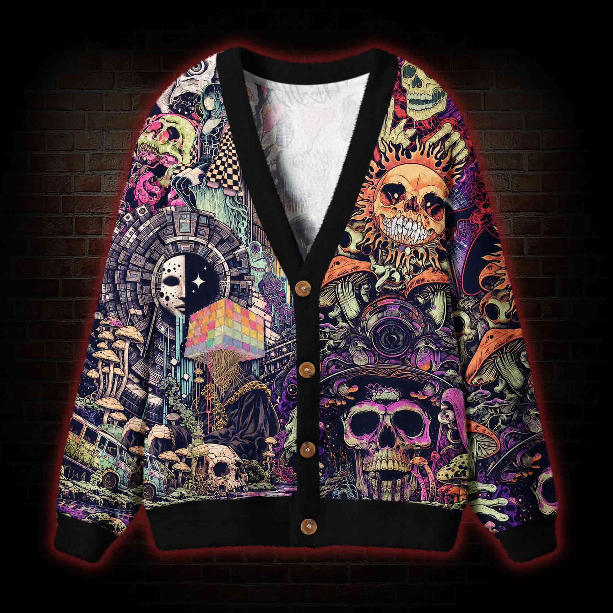 Mind Melt Carnival Cardigan Sweater