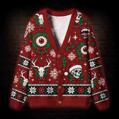 Merry Creepmas Cardigan Sweater