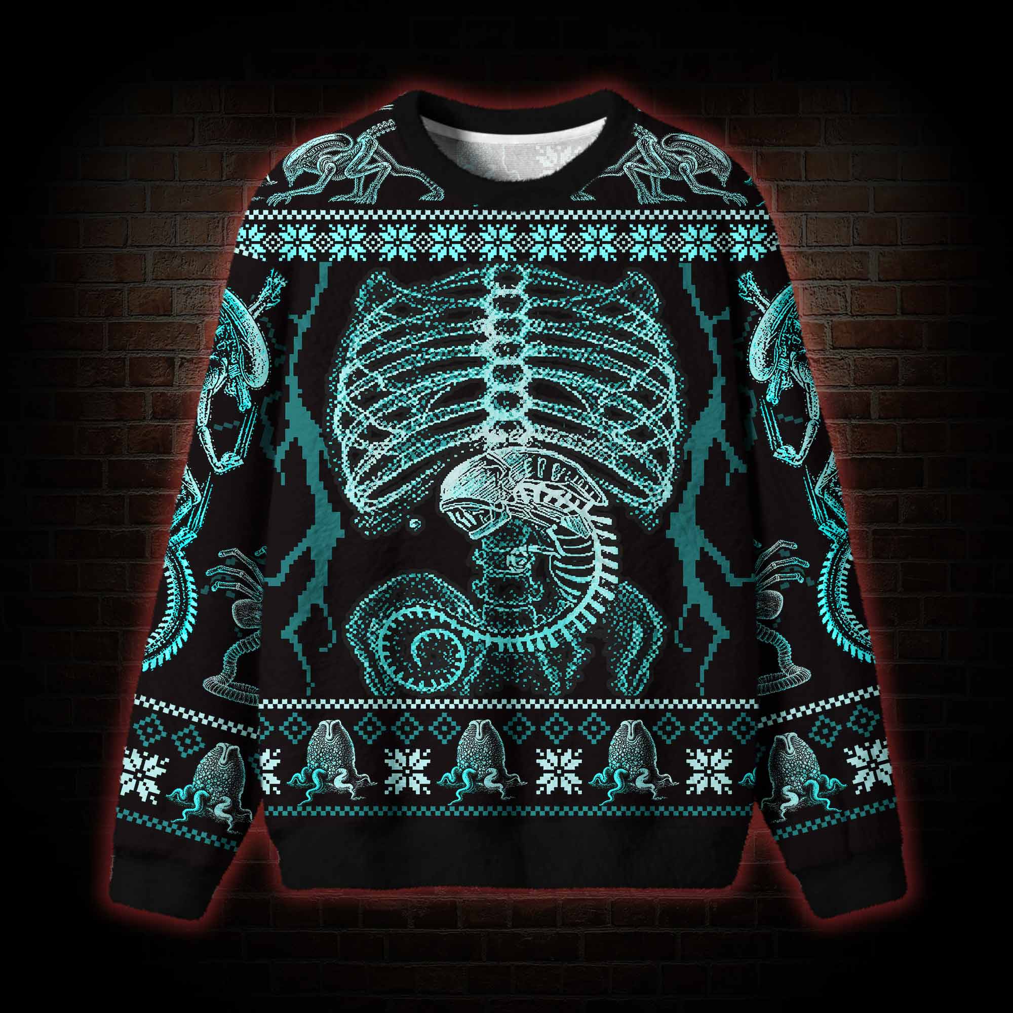 Alien Invader Ugly Sweatshirts