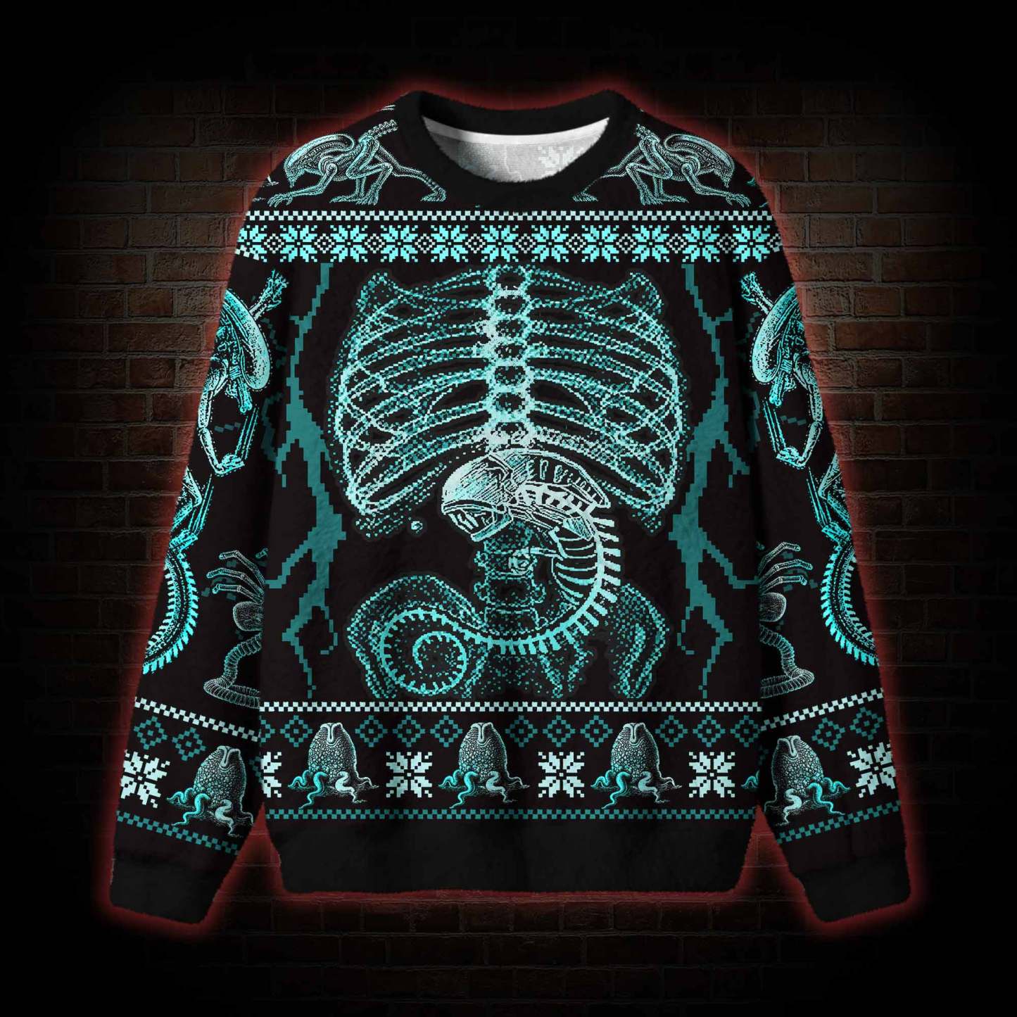 Alien Invader Ugly Sweatshirts
