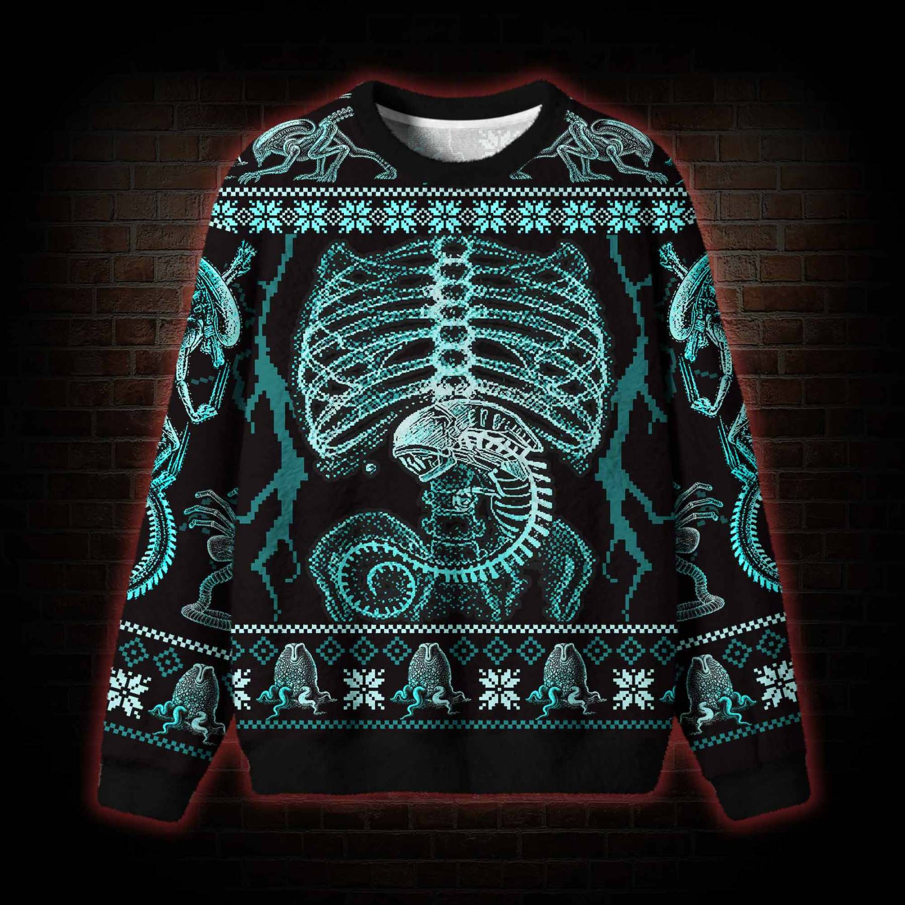 Alien Invader Ugly Sweatshirts