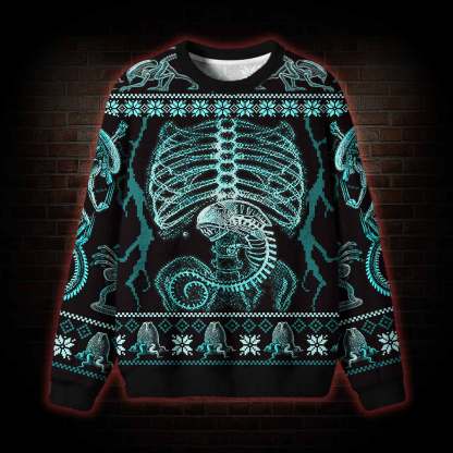 Alien Invader Ugly Sweatshirts