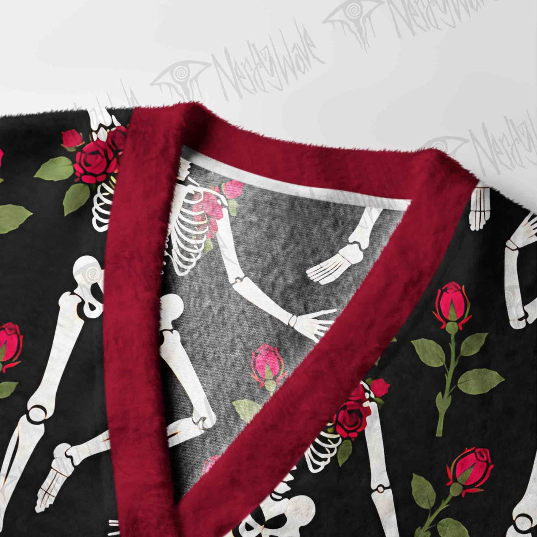 Moonlit Rabbit Garden Cardigan Sweater