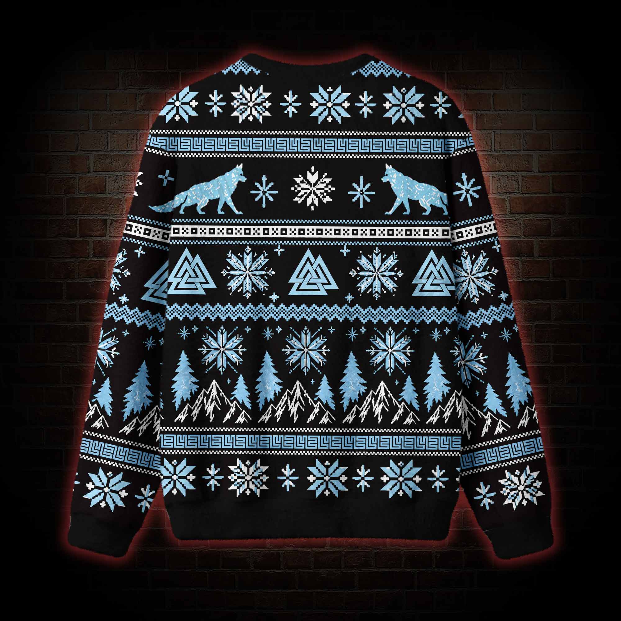 The Fearless Norse Mythology Fenrir Ugly Sweatshirts