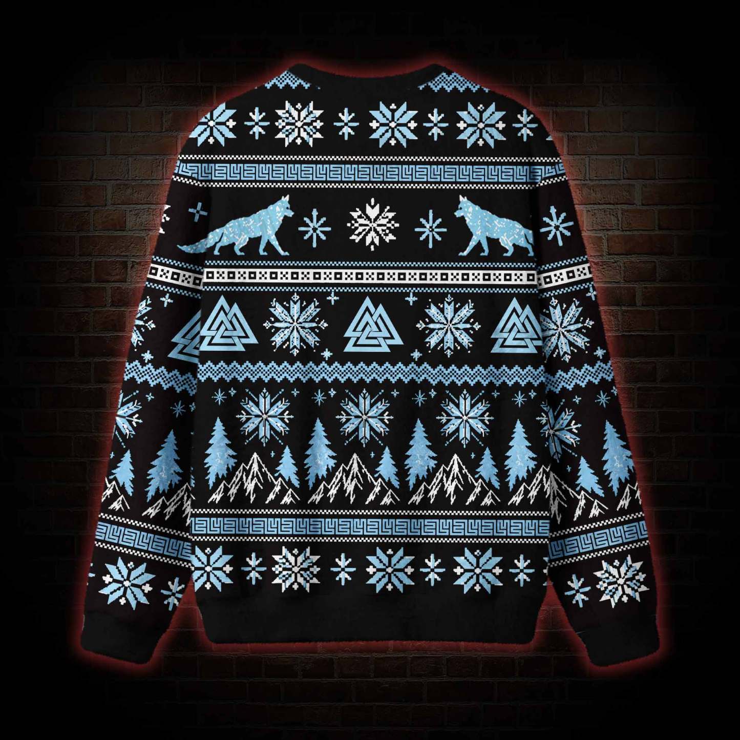 The Fearless Norse Mythology Fenrir Ugly Sweatshirts