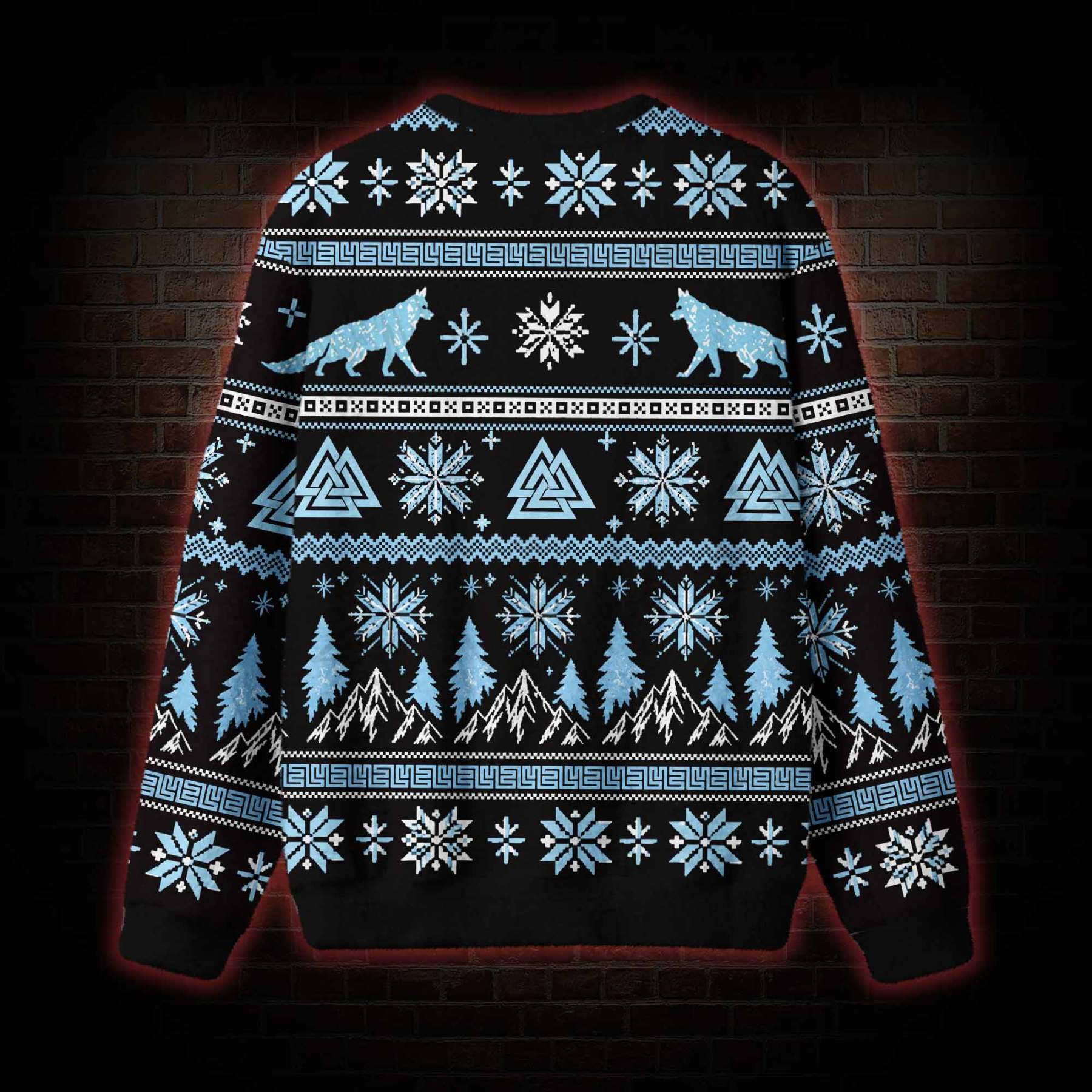 The Fearless Norse Mythology Fenrir Ugly Sweatshirts