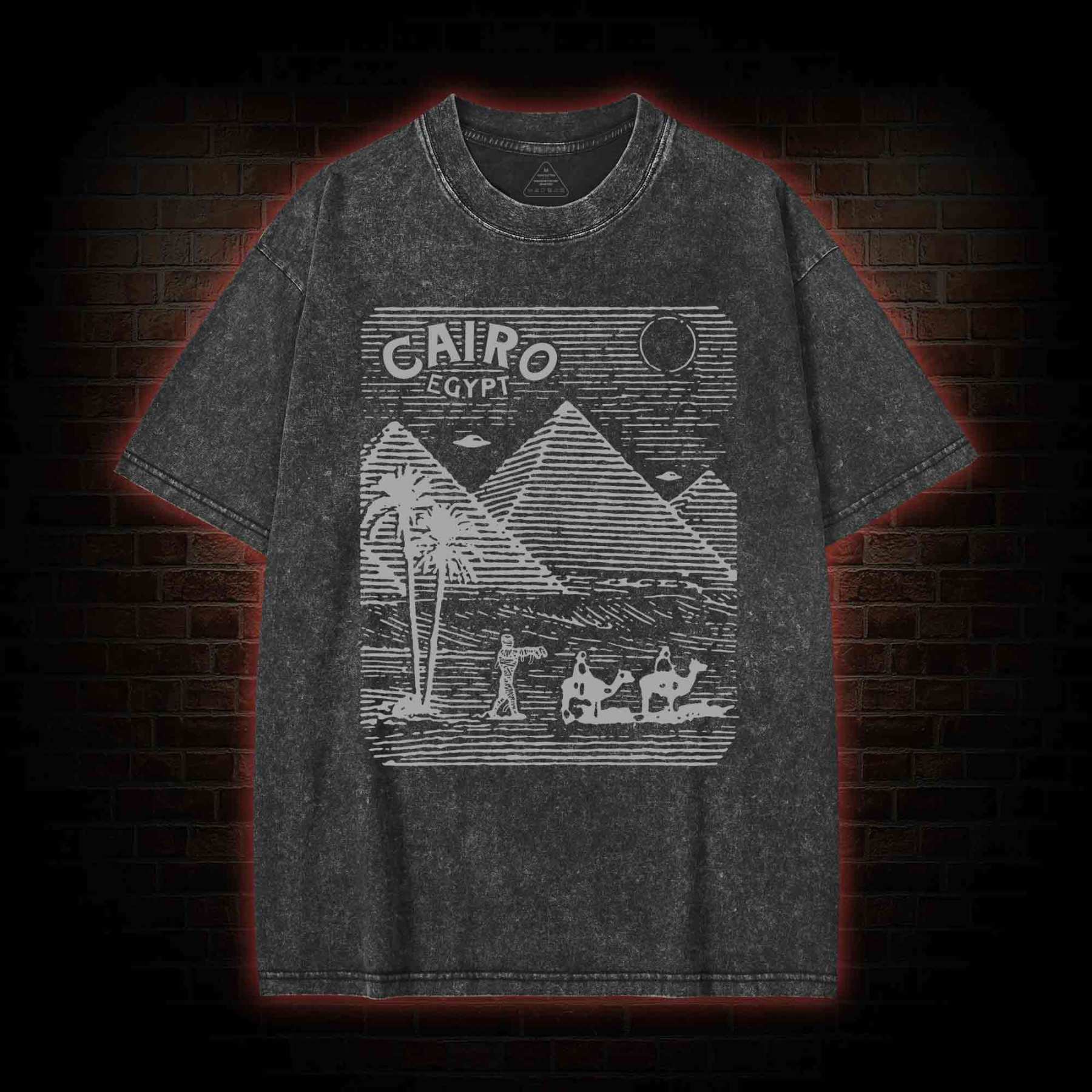 Cairo Egypt Washed T-shirt