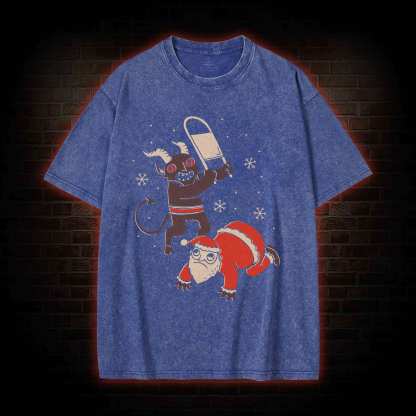 Not Today Santa Washed T-shirt
