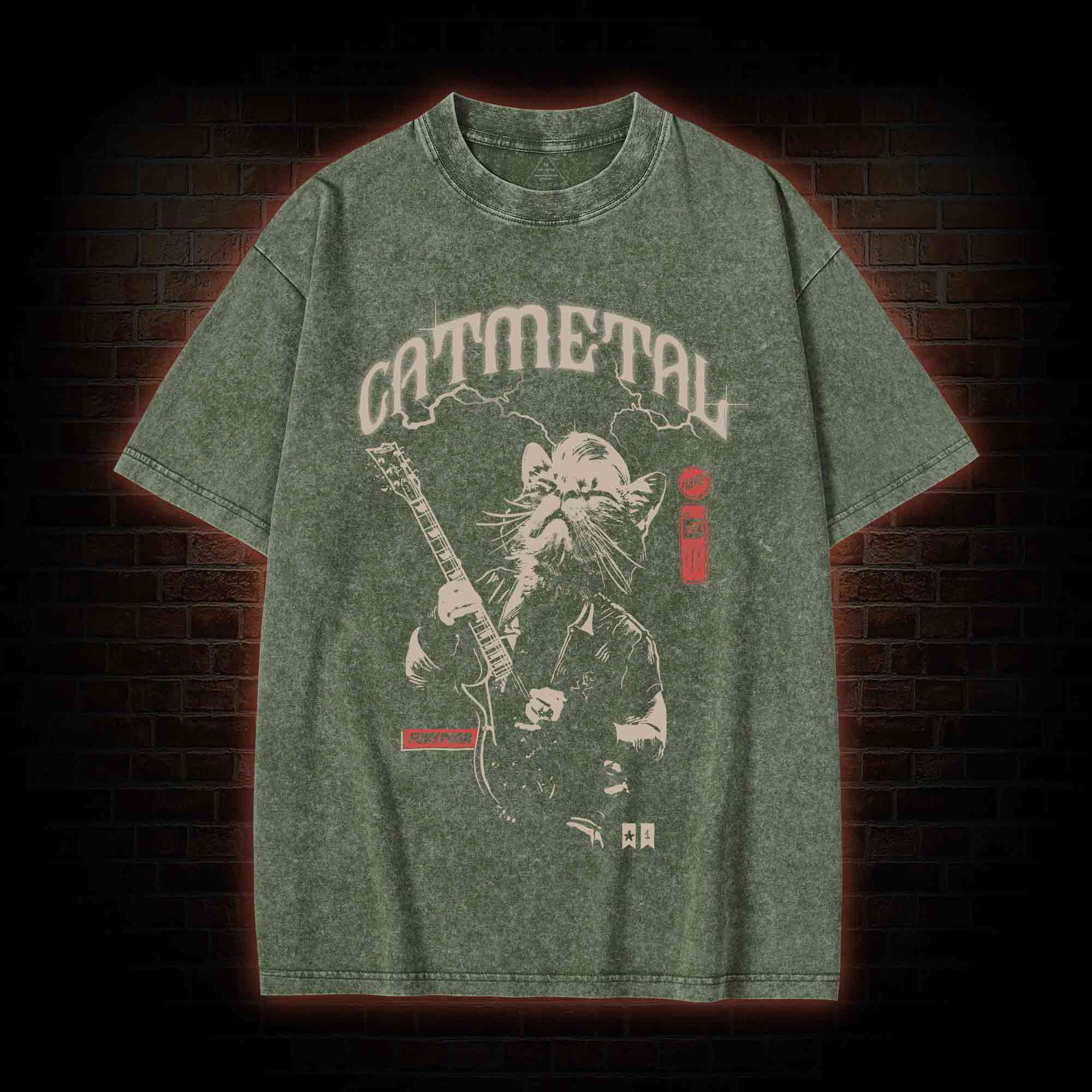 Catmetal Washed T-shirt