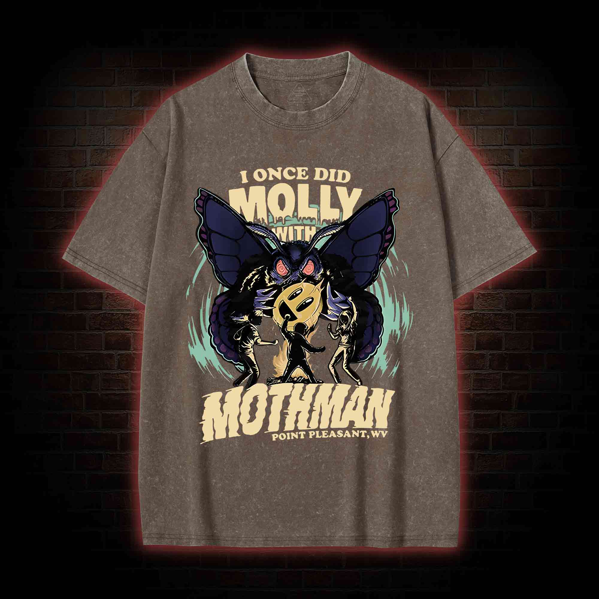 I Once Did Molly With Mothman Washed T-shirt