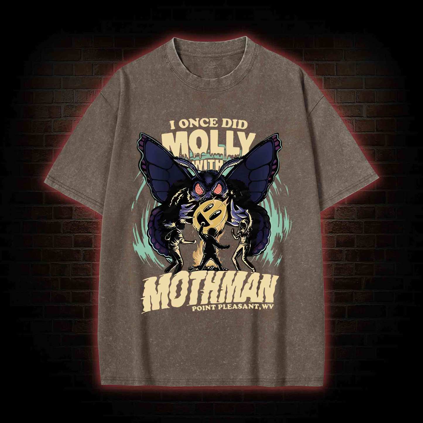 I Once Did Molly With Mothman Washed T-shirt