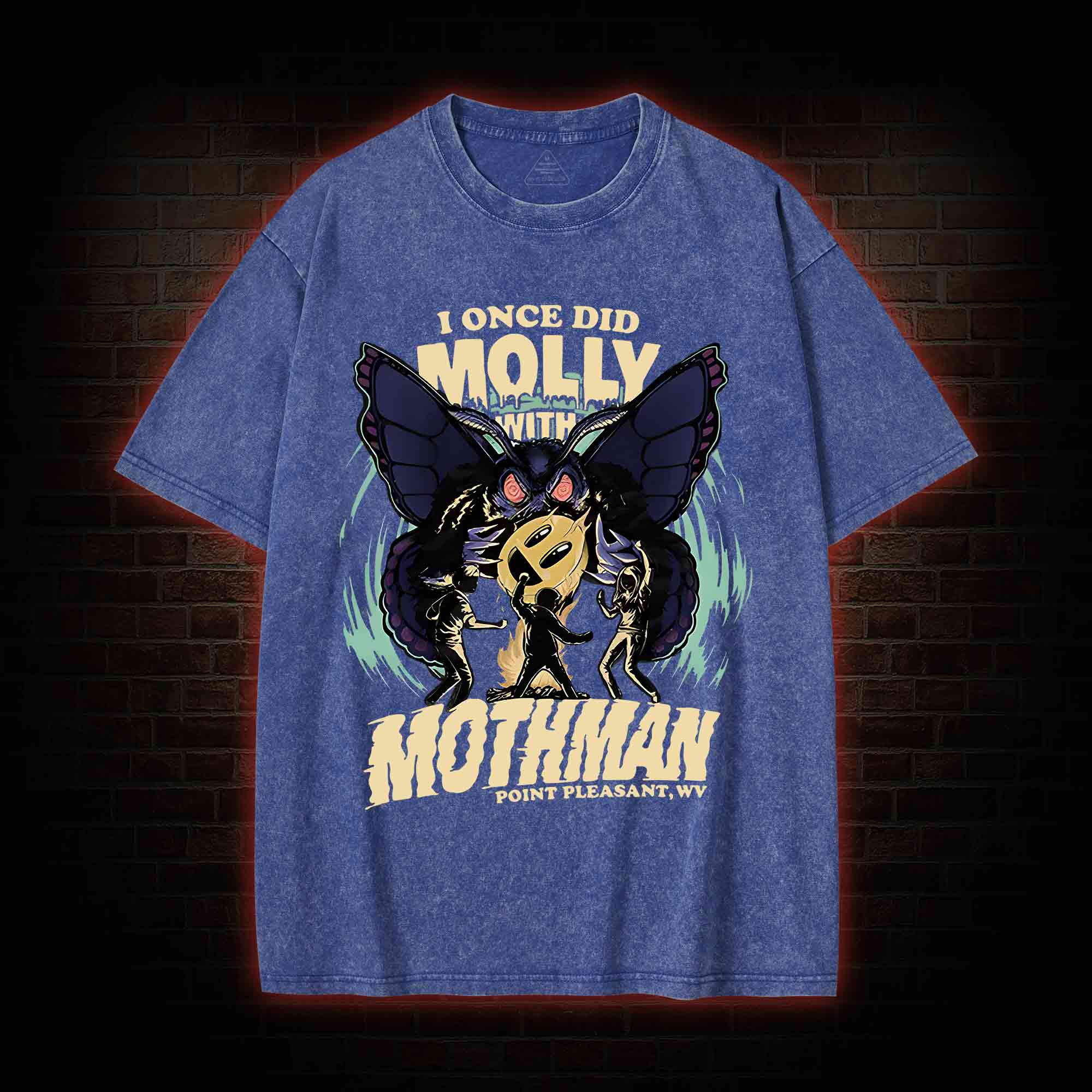 I Once Did Molly With Mothman Washed T-shirt
