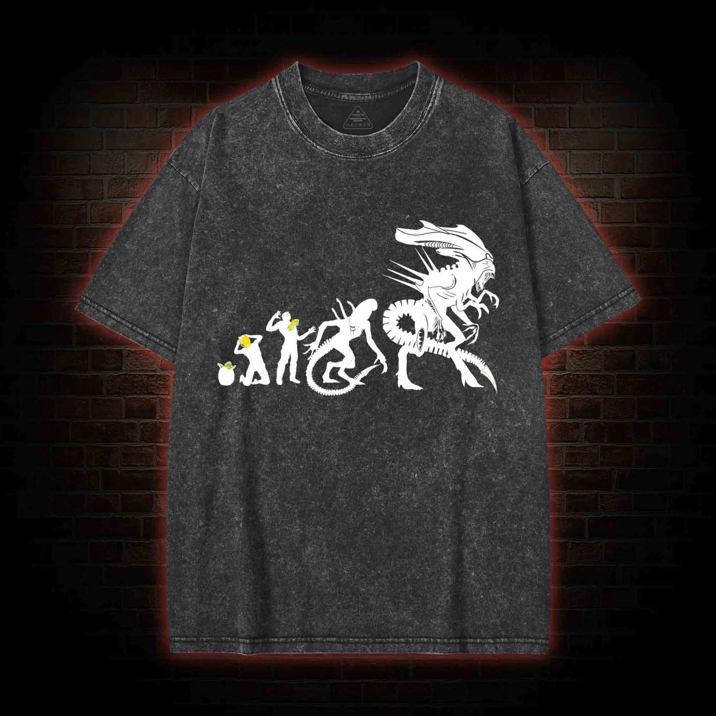 Alien Evolution Washed T-shirt