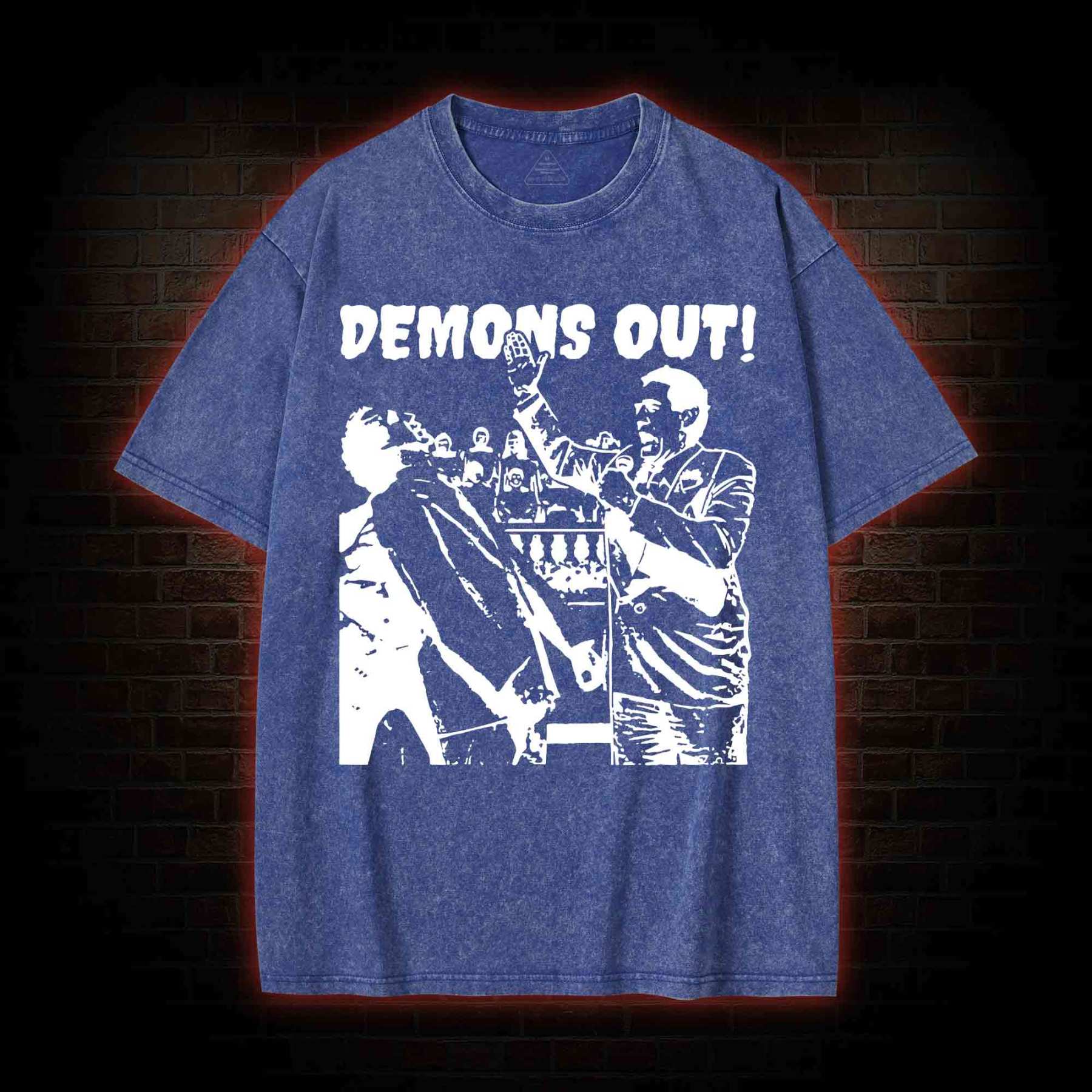 Demons Out! Washed T-shirt