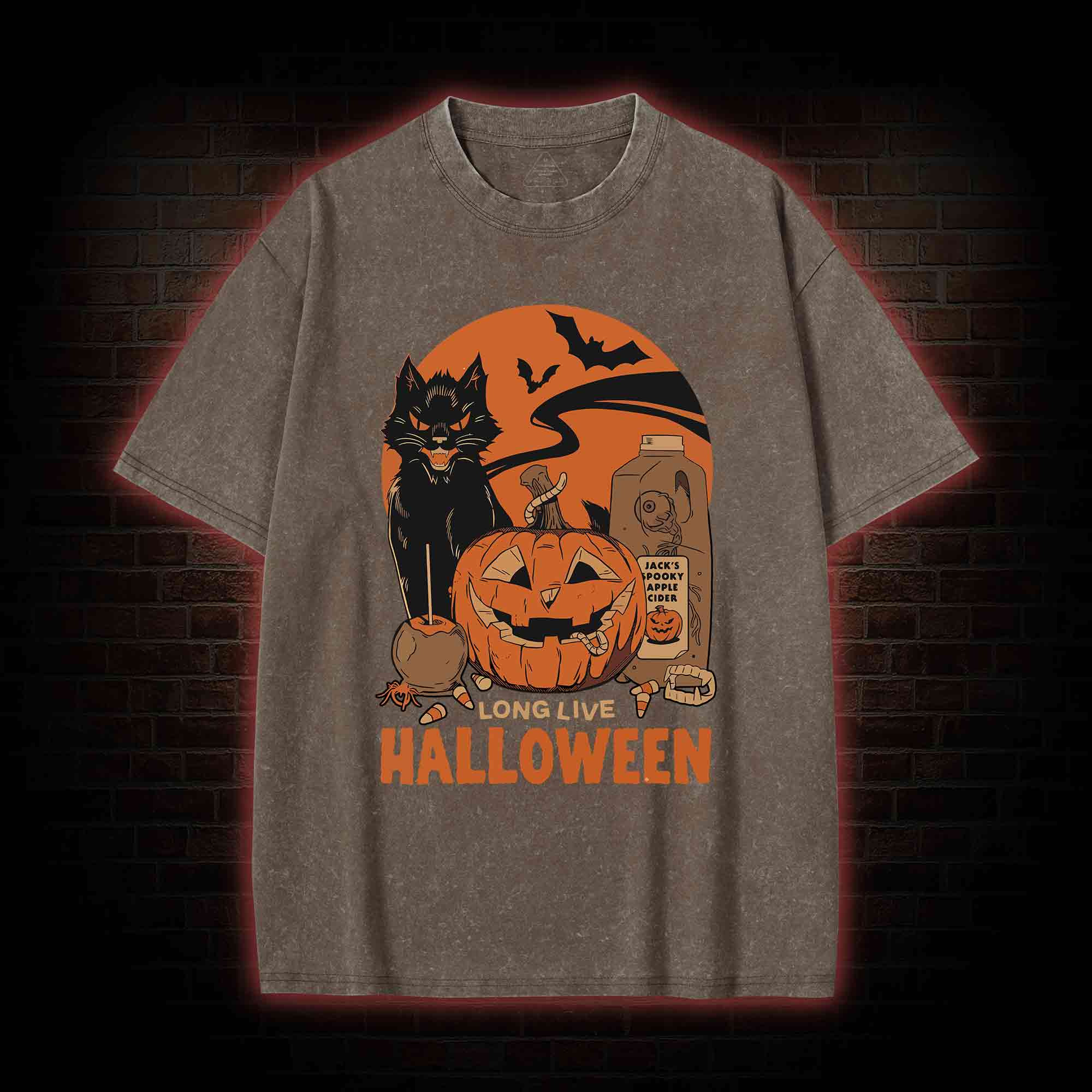 Long Live Halloween Washed T-shirt