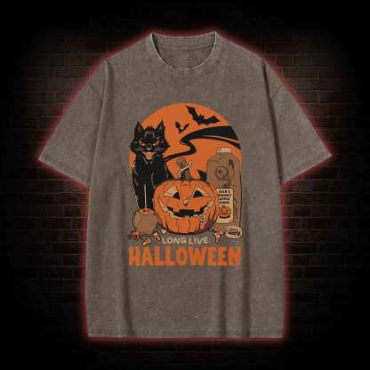 Long Live Halloween Washed T-shirt