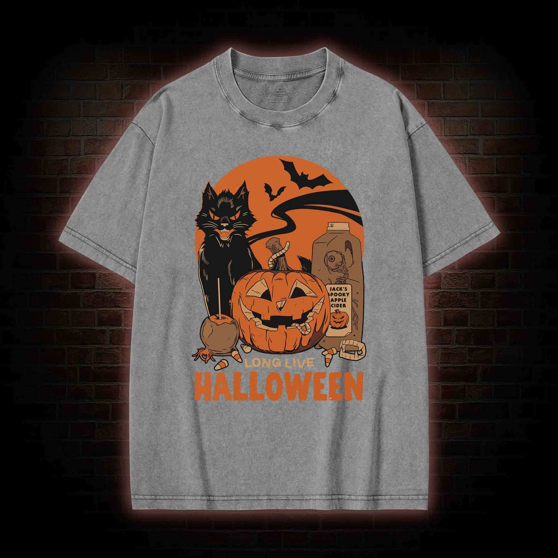 Long Live Halloween Washed T-shirt