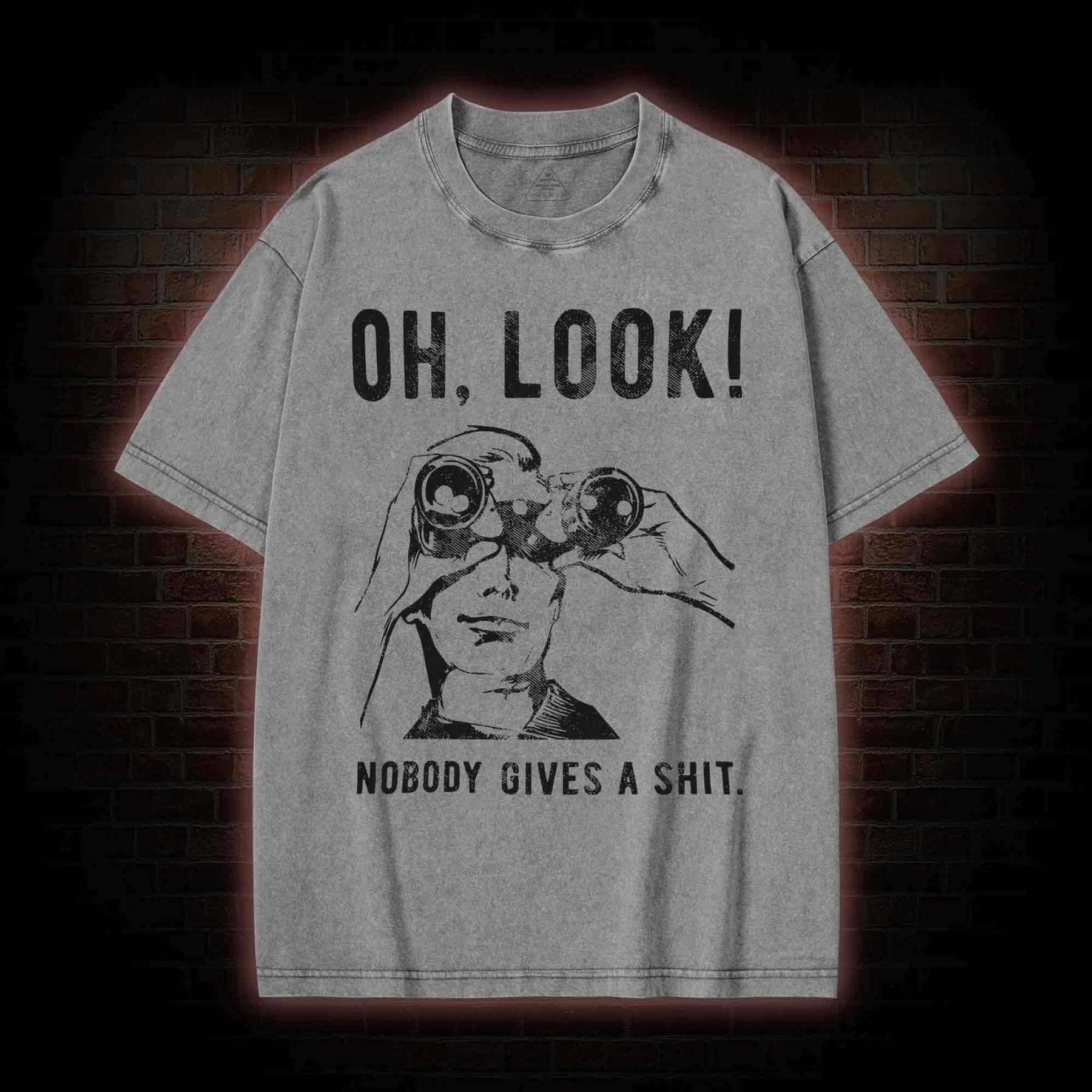 Nobody Gives A Shit Washed T-shirt