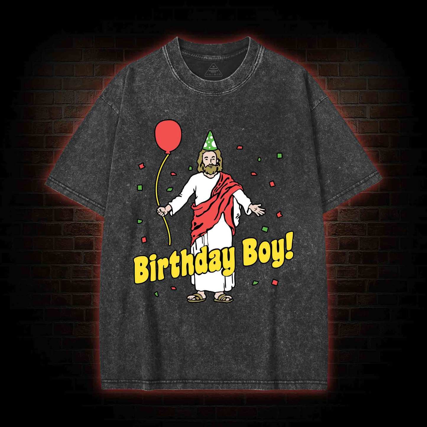 Birthday Boy Washed T-shirt