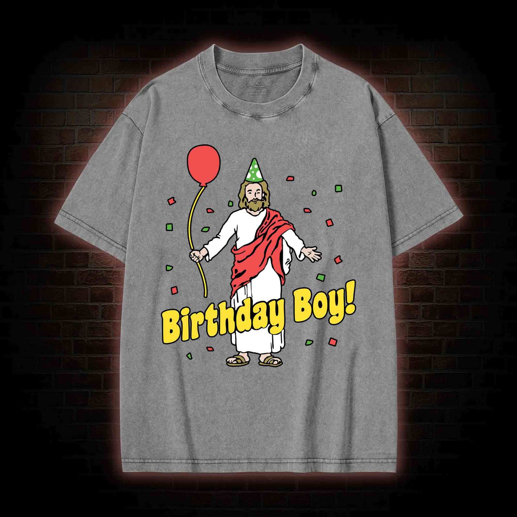 Birthday Boy Washed T-shirt