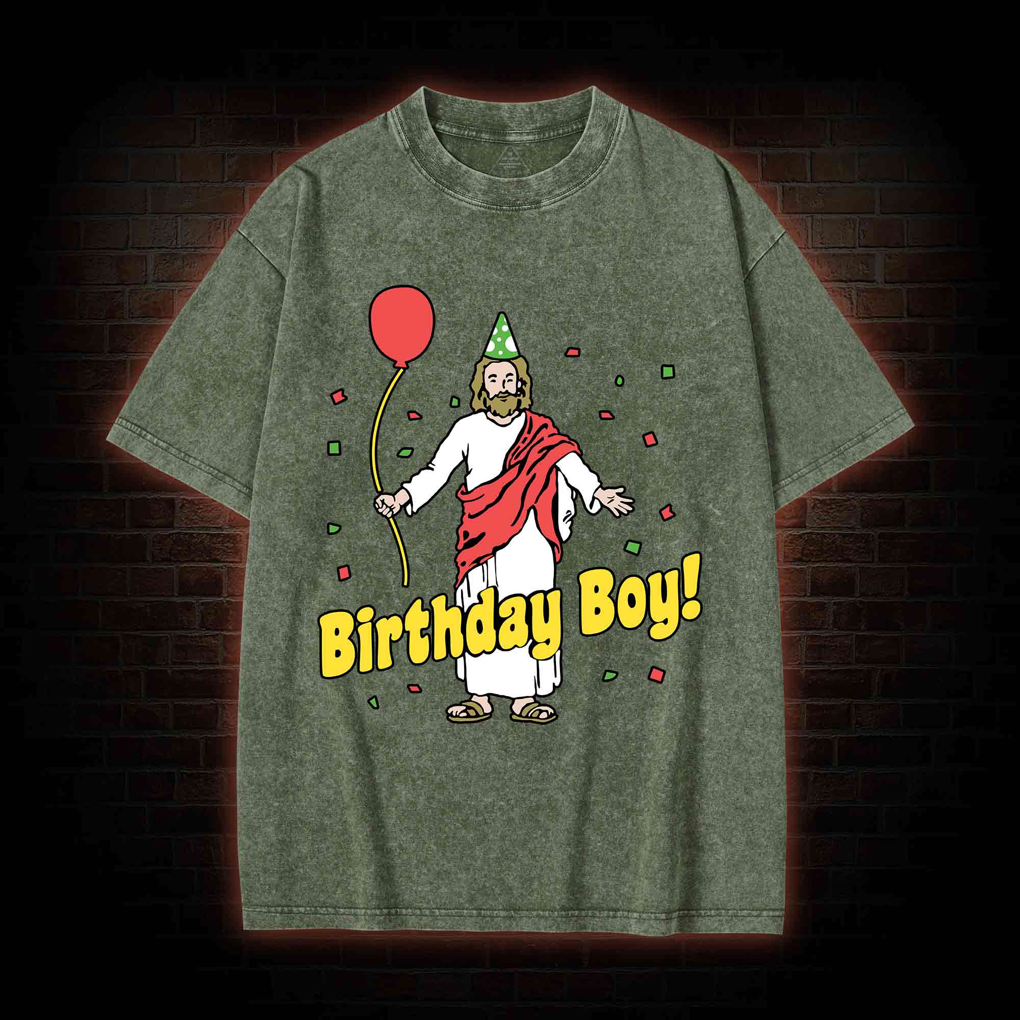 Birthday Boy Washed T-shirt