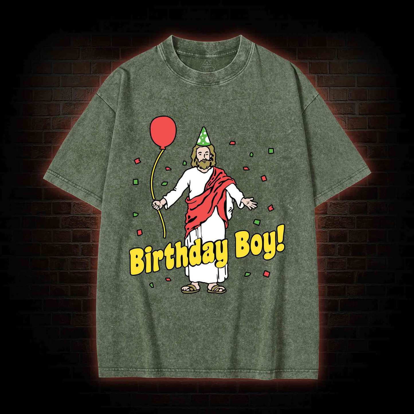 Birthday Boy Washed T-shirt