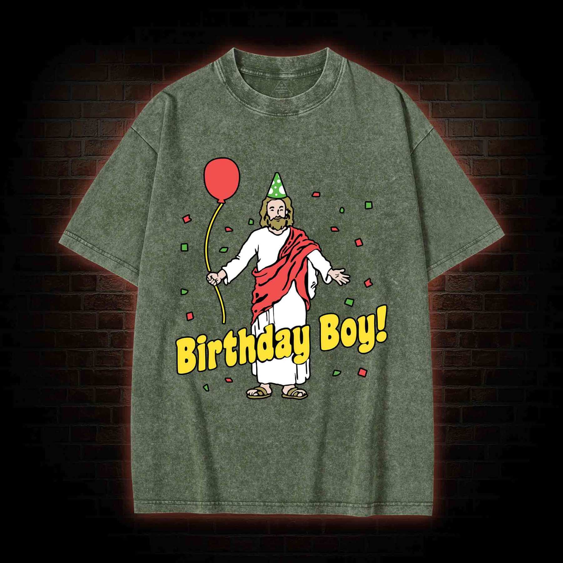 Birthday Boy Washed T-shirt