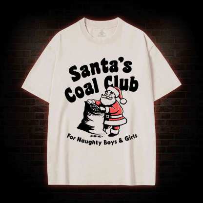 Santa's Coal Club Washed T-shirt