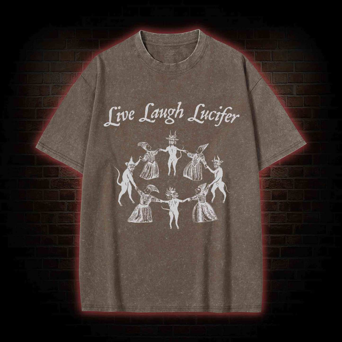 Live Laugh Lucifer Washed T-shirt