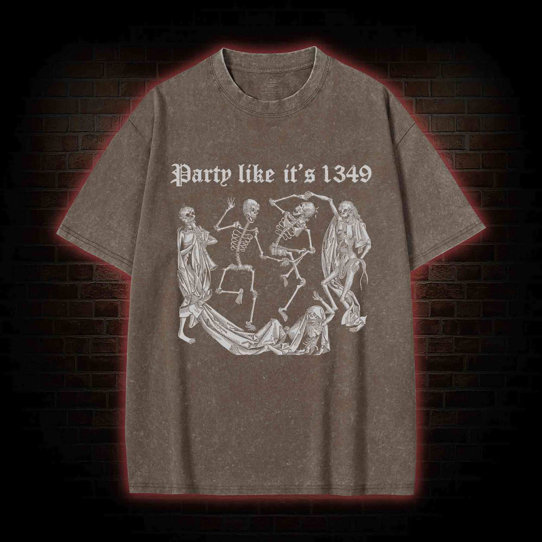 Party Like It's 1349 Washed T-shirt